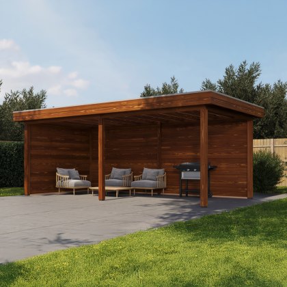 19 x 10 (5.88m x 3.0m) Lugarde Select Grimsby Gazebo Treated Brown 19 x 10 (5.88m x 3.0m) Lugarde Select Grimsby Gazebo Treated Brown