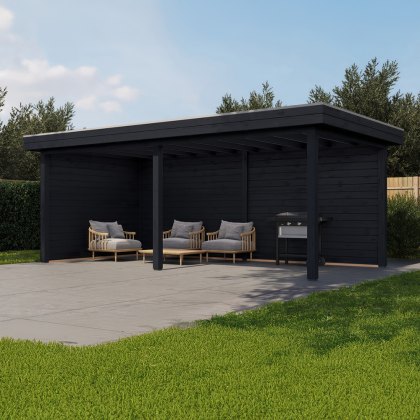19 x 10 (5.88m x 3.0m) Lugarde Select Grimsby Gazebo Treated Black 19 x 10 (5.88m x 3.0m) Lugarde Select Grimsby Gazebo Treated Black