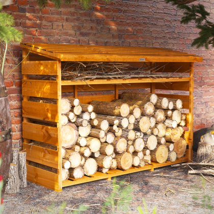 6 x 2 Powersheds Log Store with Shelf 6 x 2 Powersheds Log Store with Shelf
