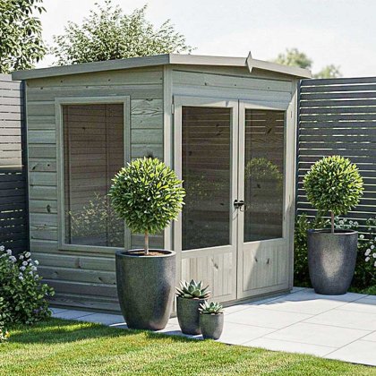 8 x 8 Shire Ramsey Corner Summerhouse 8 x 8 Shire Ramsey Corner Summerhouse