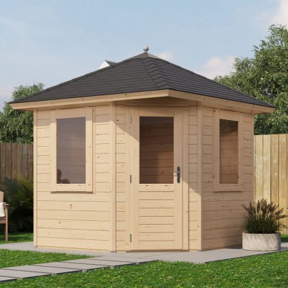 8 x 8 Lugarde Select Padstow Summerhouse in 44mm Wall Thickness (2.4m x 2.4m) 8 x 8 Lugarde Select Padstow Summerhouse in 44mm Wall Thickness (2.4m x 2.4m)