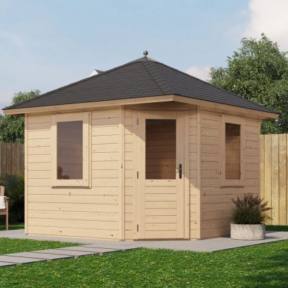 10 x 10 Lugarde Select Dumfries Summerhouse in 28mm Wall Thickness (3m x 3m) 10 x 10 Lugarde Select Dumfries Summerhouse in 28mm Wall Thickness (3m x 3m)