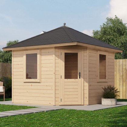 10 x 10 Lugarde Select Sidmouth Summerhouse in 44mm Wall Thickness (3m x 3m) 10 x 10 Lugarde Select Sidmouth Summerhouse in 44mm Wall Thickness (3m x 3m)