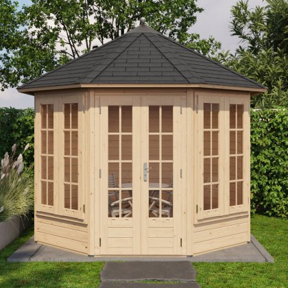 10 x 10 Lugarde Select Arran Summerhouse in 28mm Wall Thickness (3m x 3m) 10 x 10 Lugarde Select Arran Summerhouse in 28mm Wall Thickness (3m x 3m)