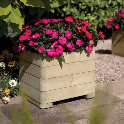 Rowlinson Marberry Square Planter - Pressure Treated Rowlinson Marberry Square Planter - Pressure Treated
