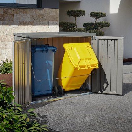 Biohort Alex Double Wheelie Bin Store Biohort Alex Double Wheelie Bin Store