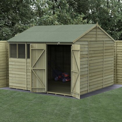 10 x 10 Forest 4Life Reverse Apex Shed with Double Doors 25yr Guarantee 10 x 10 Forest 4Life Reverse Apex Shed with Double Doors 25yr Guarantee