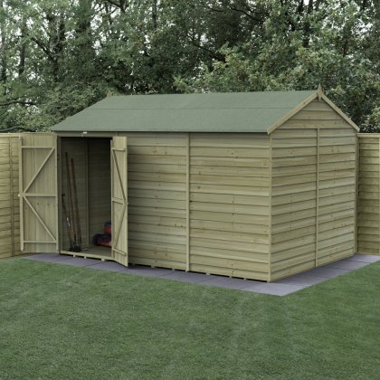 12 x 8 Forest 4Life Reverse Apex Windowless Shed with Double Doors 25yr Guarantee 12 x 8 Forest 4Life Reverse Apex Windowless Shed with Double Doors 25yr Guarantee