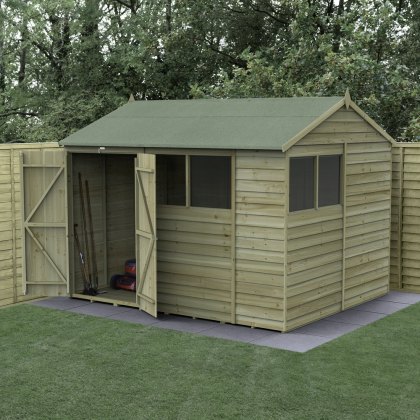 10 x 8 Forest 4Life Reverse Apex Shed with Double Doors 25yr Guarantee 10 x 8 Forest 4Life Reverse Apex Shed with Double Doors 25yr Guarantee