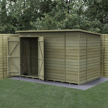 10 x 6 Forest 4Life Pent Windowless Shed with Double Doors 25yr Guarantee 10 x 6 Forest 4Life Pent Windowless Shed with Double Doors 25yr Guarantee