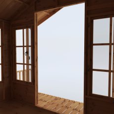 8x8 Mercia Premium Traditional Summerhouse with Veranda - internal view