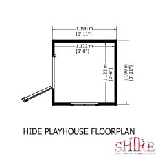 Shire Hide Playhouse - footprint