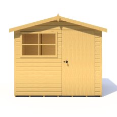 6x8 Shire Wroxham Professional Shed - isolated front view