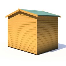 6x8 Shire Wroxham Professional Shed - isolated back angle view