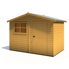 6x10 Shire Wroxham Professional Shed - isolated angle view