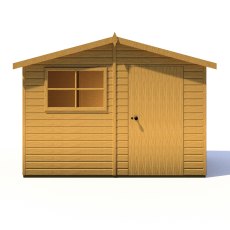 6x10 Shire Wroxham Professional Shed - isolated front view