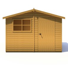 8x10 Shire Wroxham Professional Shed - isolated front view