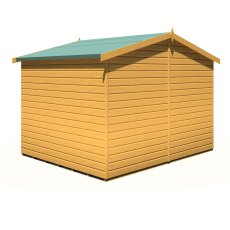 8x10 Shire Wroxham Professional Shed - isolated back angle view