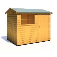8x6 Shire Suffolk Professional Shed - isolated angle view