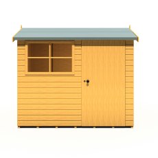 8x6 Shire Suffolk Professional Shed - isolated front view, doors closed