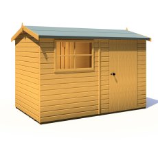10x6 Shire Suffolk Professional Shed - isolated angle view