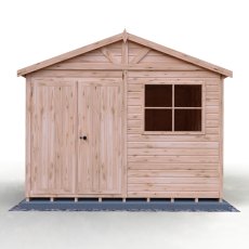 10x10 Shire Mammoth Professional Shed - isolated front view, doors closed