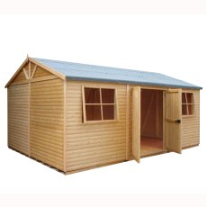 Shire 12 x 18 (3.73m x 5.39m) Shire Mammoth Professional Apex Shed