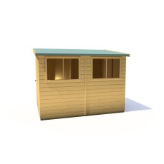 9x6 Shire Norfolk Professional Pent Shed - isolated side view