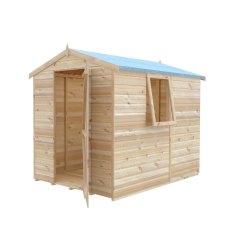 7x5 Shire Shiplap Shed - isolated side angle view