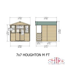 Shire Houghton Summerhouse - dimensions