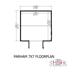 Shire Parham Summerhouse - footprint