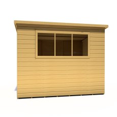 8x6 Shire Caldey Professional Pent Shed - isolated side view