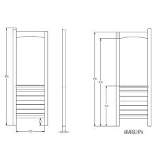 Forest Venetian Corner Arbour - Pressure Treated - walls