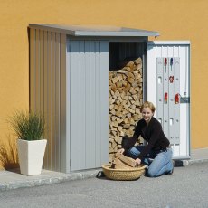 5 x 3 Biohort Woodstock 150 Log Store - in situ