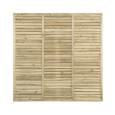 6ft High Grange Contemporary Vogue Fence Panel - Pressure Treated - isolated