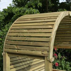 Rowlinson Modena Garden Arbour Seat - in situ, arch