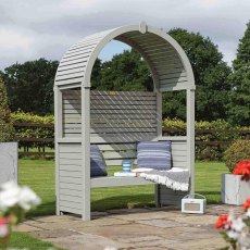 Rowlinson Modena Garden Arbour Seat - in situ