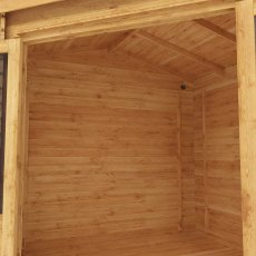 3mx3m Mercia Corner Log Cabin (28mm to 44mm Logs) - internal view