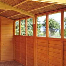 10x10 Shire Value Overlap Apex Workshop Shed with Double Doors - windows