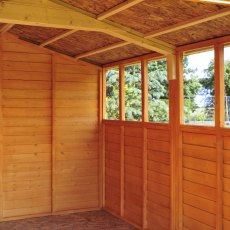 15x10 Shire Value Overlap Apex Workshop Shed with Double Doors - windows