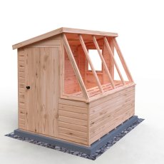 8x6 Shire Iceni Potting Shed - Door in Left Hand Side - isolated angle view