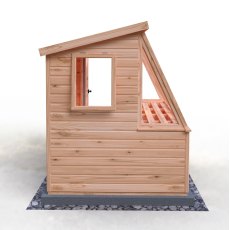 8x6 Shire Iceni Potting Shed - Door in Right Hand Side - isolated back view
