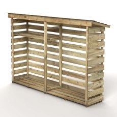 8 x 2 Rowlinson Large Log Store with Shelf - isolated