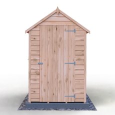 6x4 Shire Value Overlap Shed - isolated front view