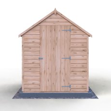 7x5 Shire Value Overlap Shed - isolated front view, door closed