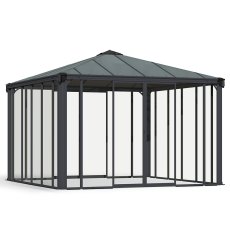 12 x 12 Palram Canopia Ledro 3600 Enclosed Garden Gazebo (3.60m X 3.60m) - isolated