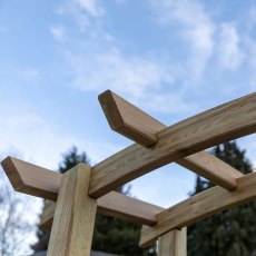 Mercia Bow Top Arch - Pressure Treated - Roof View