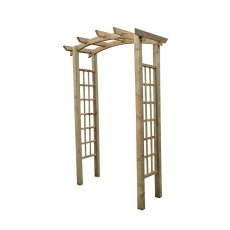 Mercia Bow Top Arch - Pressure Treated - White Background