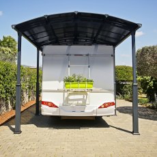 12x35 Palram Arcadia Alpine 10600 Carport - in situ, front view