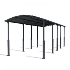 12x35 Palram Arcadia Alpine 10600 Carport - isolated angle view